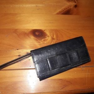 Kate Spade black leather wallet/clutch